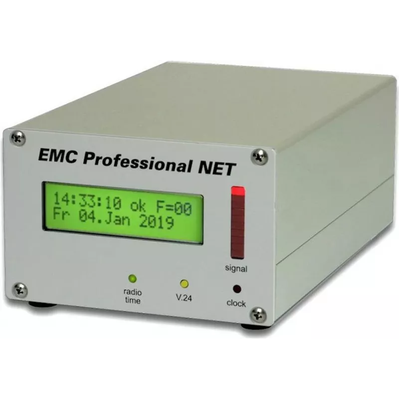 GÜDE 3001 Industrie DCF77 NTP Zeitserver mit DIN-Schienen-Montage und PoE