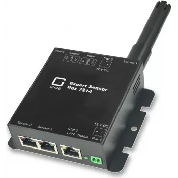 GÜDE 7214-11 Expert Sensor Box Temperatur 2x Sensoranschluss 1x Relaisausgang 1x IO-Eingang PoE
