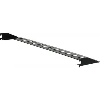 GÜDE 872 19-Zoll-Rack-Kabelmanagement-Panel mit 5 Kabelringen, 1U, Schwarz