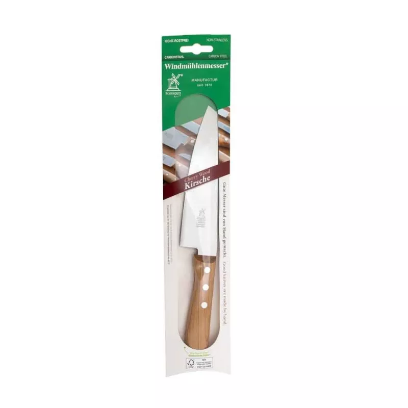 Güde Alpha Olive Santoku Messer, Kohlenstoffstahl, 164 mm, Kirsche