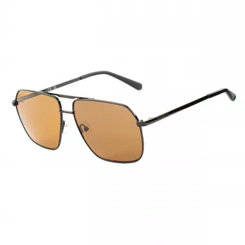 GUESS GF00060-6001E Herren Rechteck-Sonnenbrille Schwarz Smoke Tint 60/13/140 mm