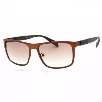 GUESS GF0169-49F Herren-Sonnenbrille, Havanna-Rahmen, braune Verlaufsgläser, 58/18/140 mm
