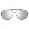 GUESS GF0207-08C Herren-Sonnenbrille - Dunkelgrauer Rahmen, graue Gläser, 60 mm