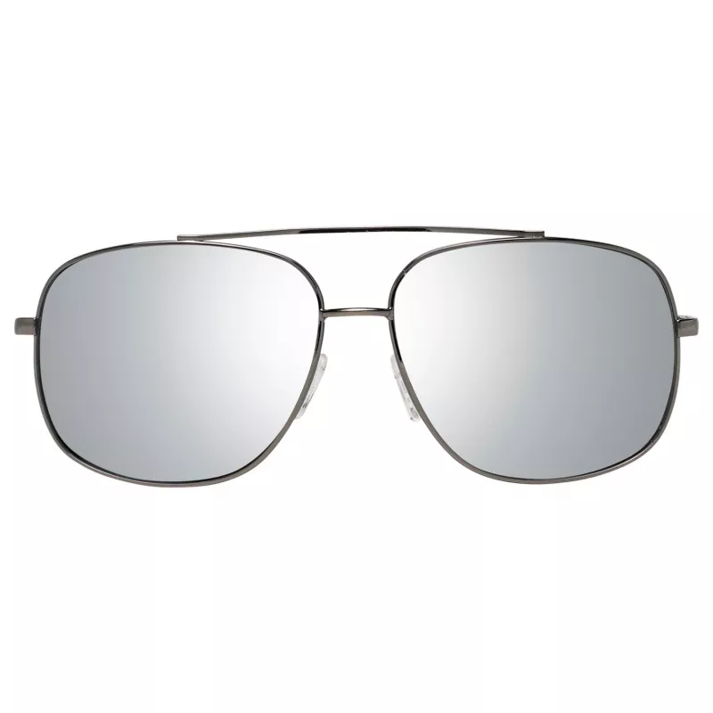 GUESS GF0207-08C Herren-Sonnenbrille - Dunkelgrauer Rahmen, graue Gläser, 60 mm