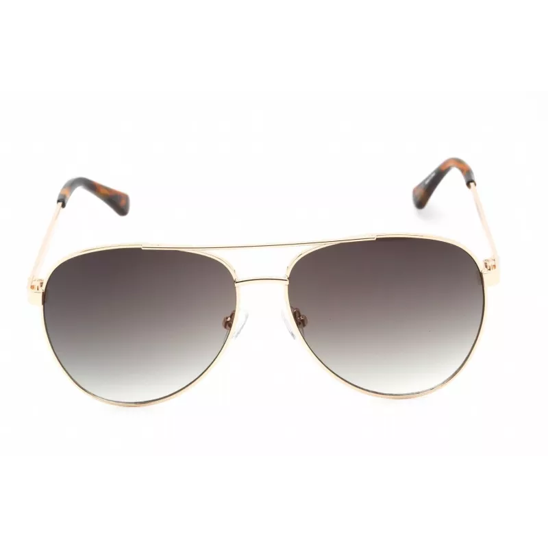 GUESS GF0251-32P Herren-Sonnenbrille, quadratisch, Havanna, mit braunen Verlaufsgläsern