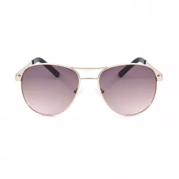 GUESS GF0408-6132F Damen Rechteck-Sonnenbrille - Verlaufsglas - 61/18/135 mm