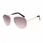 GUESS GF0408-6132F Damen Rechteck-Sonnenbrille - Verlaufsglas - 61/18/135 mm