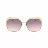 GUESS GF0410-5933F Damen-Sonnenbrille - Glänzend schwarzer Rahmen, Gradient Smoke Gläser, 59 mm
