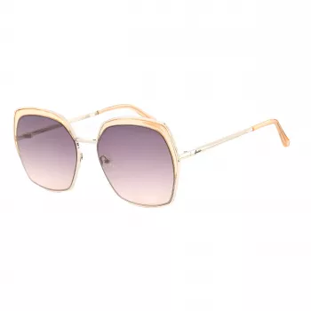 GUESS GF0410-5933F Damen-Sonnenbrille - Glänzend schwarzer Rahmen, Gradient Smoke Gläser, 59 mm