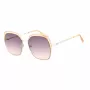 GUESS GF0410-5933F Damen-Sonnenbrille - Glänzend schwarzer Rahmen, Gradient Smoke Gläser, 59 mm