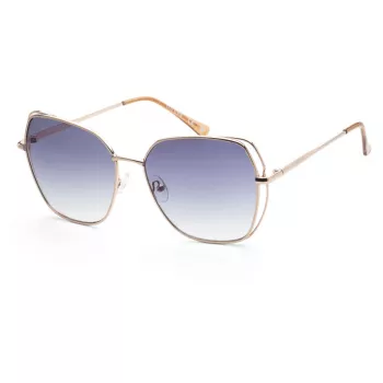 Guess GF0416-6028W Damen Butterfly-Sonnenbrille Havana Braun Gradient 60mm
