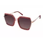 GUESS GF0418-5869T Damen Katzenaugen-Sonnenbrille - Glänzend schwarzer Rahmen, Smoke-Gradient-Glas, 58 mm