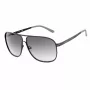 GUESS GF5025S-02B Herren Pilot-Sonnenbrille - Schwarzer Rahmen, Rauchgraue Gläser, 61 mm