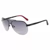 GUESS GF5053-0001B Herren Rechteck-Sonnenbrille - Schwarzer Rahmen, Rauchglas
