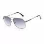 GUESS GF5079-6108B Herren-Sonnenbrille, eckig - Glänzend schwarzer Rahmen, Smoke-Gradient-Glas, 61 mm