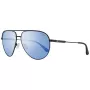 GUESS GF5083-01X Herren-Aviator-Sonnenbrille - Schwarzer Metallrahmen, graue Polycarbonatgläser, UV400-Schutz