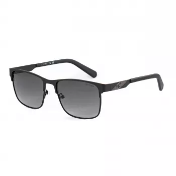 Guess GF5098-5602B Herren eckige Sonnenbrille Schwarz Smoke 56mm