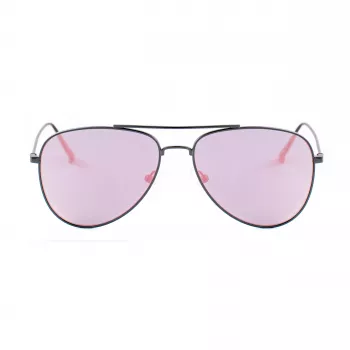GUESS GG1142SCQZ09Z Unisex Rechteckige Sonnenbrille - Schwarzer Rahmen, Graue Verlaufsgläser, 56 mm
