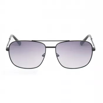GUESS GG2114S-01B Herren-Sonnenbrille Schwarzer quadratischer Rahmen Grauer Verlaufsglas 60mm
