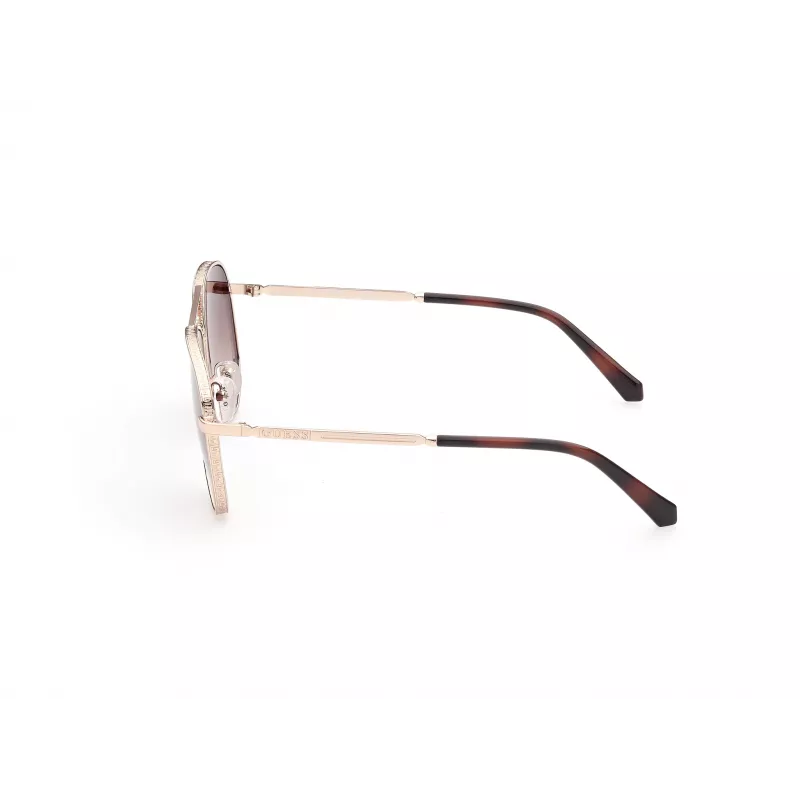 GUESS Herren-Sonnenbrille GU5206-5932G, rechteckig, Schwarz/Grau-Verlauf, 59 mm