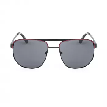 GUESS MAN Sonnenbrille GF00061-6102A Schwarzes Gestell Graue Gläser 61mm