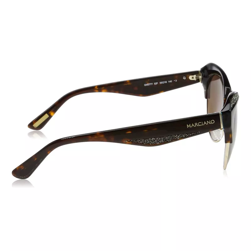 GUESS MARCIANO Damen Cat-Eye-Sonnenbrille GM0777-5552F Havana Brown Gradient 55mm