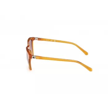 GUESS Herren Rechteck-Sonnenbrille GU00170-5344F Havana Braun 53mm