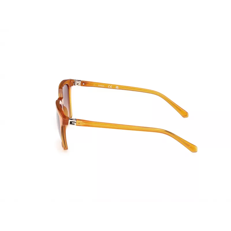 GUESS Herren Rechteck-Sonnenbrille GU00170-5344F Havana Braun 53mm