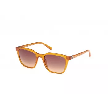 GUESS Herren Rechteck-Sonnenbrille GU00170-5344F Havana Braun 53mm
