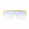 GUESS Herren eckige Sonnenbrille GO00054-0095W - Glänzend schwarzer Rahmen, rauchfarbene Gläser, UV400-Schutz