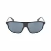 Guess Herren-Sonnenbrille GF00010-6101A - Glänzender schwarzer Acetatrahmen, rauchfarbene Gläser, UV400-Schutz