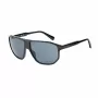Guess Herren-Sonnenbrille GF00010-6101A - Glänzender schwarzer Acetatrahmen, rauchfarbene Gläser, UV400-Schutz