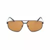 GUESS Herren-Sonnenbrille GF00044-6102E - Glänzender schwarzer Rahmen, rauchfarbene Gläser, 61/14/145 mm