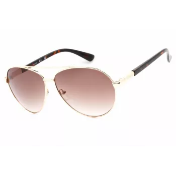 Guess Herren-Sonnenbrille GF0221-32F Dark Havana Acetatrahmen braune Verlaufsgläser 59mm