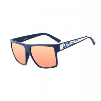 GUESS Herren-Sonnenbrille GGU2053MBL21F Matt Schwarz Gestell Rauchglas 58mm