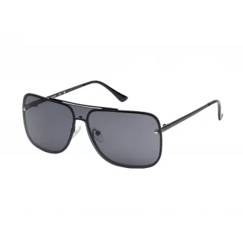 GUESS Herren-Sonnenbrille GO00053-0001A Rechteckig Schwarzer Rahmen Smoke-Gläser 57mm