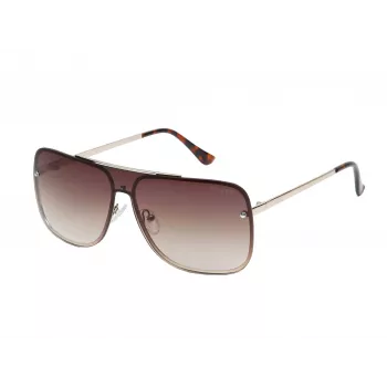 GUESS Herren-Sonnenbrille GO00053-0032F Matt Schwarz Rechteckiger Rahmen Rauchgläser