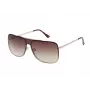 GUESS Herren-Sonnenbrille GO00053-0032F Matt Schwarz Rechteckiger Rahmen Rauchgläser