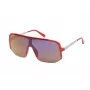 GUESS Herren-Sonnenbrille GO00054-0066C Square Shiny Black Frame Smoke Lens 56mm
