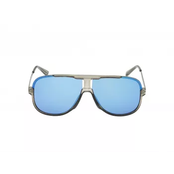 Guess Herren-Sonnenbrille GO00060-6490C Rechteckig Schwarzer Rahmen Graue Gläser 64/12/140 mm