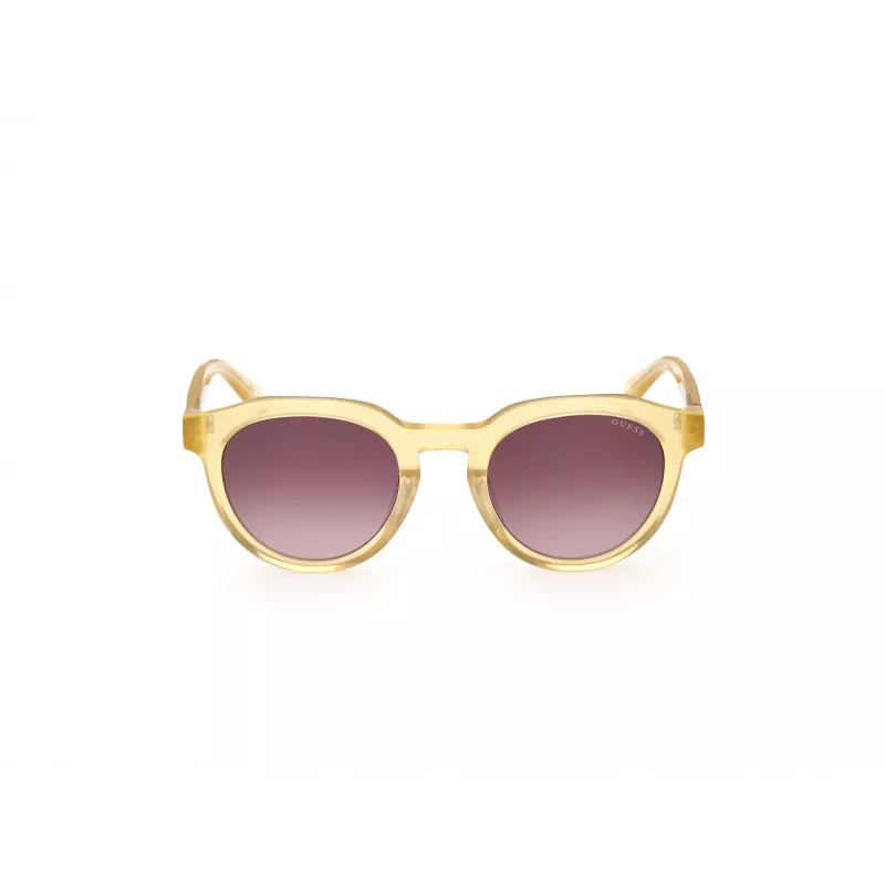 GUESS Herren-Sonnenbrille GU00063-5039F Havanna Acetat eckiger Rahmen braune Gläser 50mm