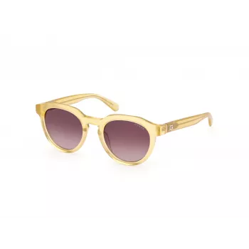 GUESS Herren-Sonnenbrille GU00063-5039F Havanna Acetat eckiger Rahmen braune Gläser 50mm