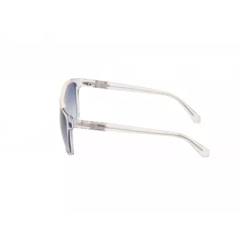 GUESS Herren-Sonnenbrille GU00123-5826W - Eckiger dunkler Havanna-Rahmen, braune Gradientengläser, 58/16/140 mm