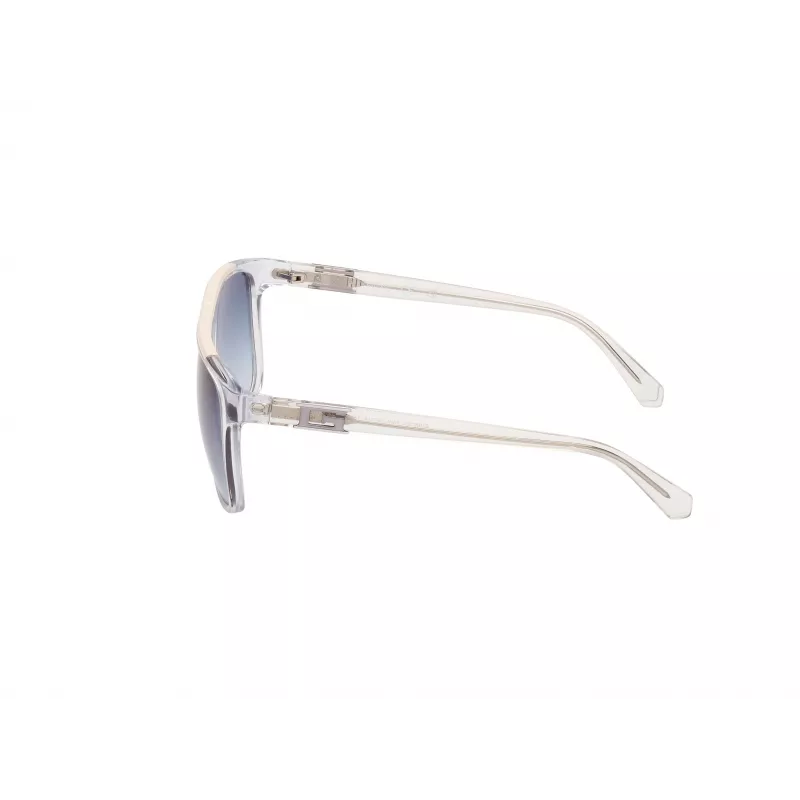 GUESS Herren-Sonnenbrille GU00123-5826W - Eckiger dunkler Havanna-Rahmen, braune Gradientengläser, 58/16/140 mm