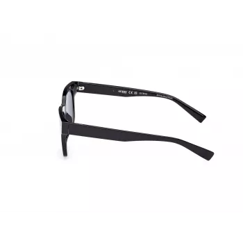 GUESS Herren-Sonnenbrille GU8265-5301V Schwarz Acetat Rechteckig Vollrand 53/19/150 mm