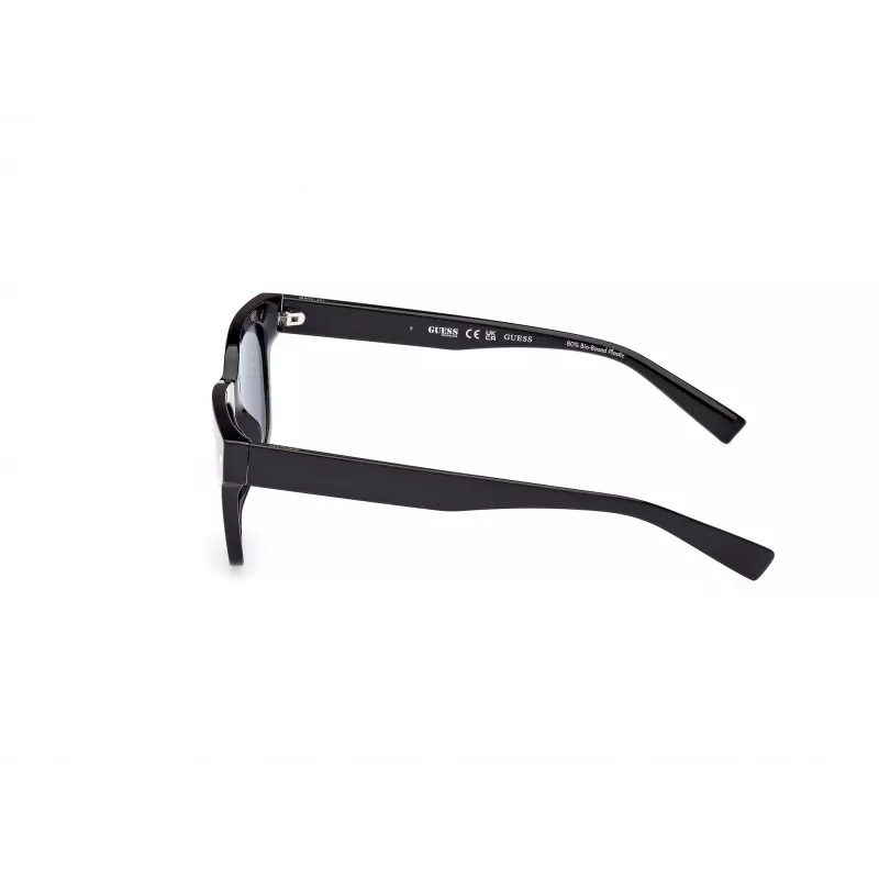 GUESS Herren-Sonnenbrille GU8265-5301V Schwarz Acetat Rechteckig Vollrand 53/19/150 mm