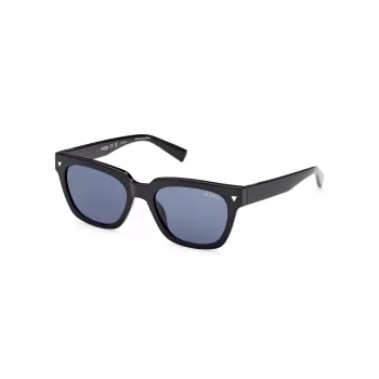 GUESS Herren-Sonnenbrille GU8265-5301V Schwarz Acetat Rechteckig Vollrand 53/19/150 mm