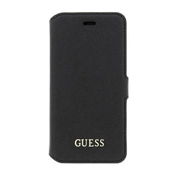 GUESS Saffiano Book Case für iPhone 6/6S - Schwarz