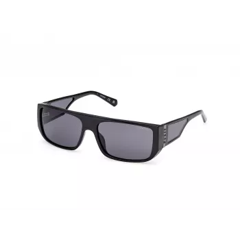 GUESS SONNENBRILLE GU00136-6001A Unisex Square Frame 60/16/140 mm Schwarz/Grau