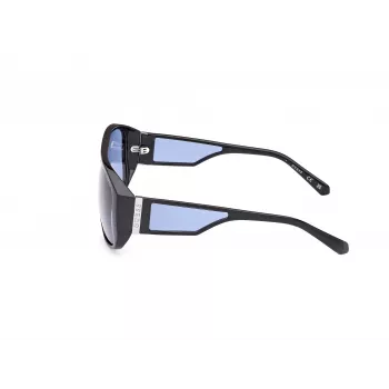 GUESS Unisex Sonnenbrille GU00135-6101V Schwarzer Rahmen Grau Verlauf Gläser 61mm